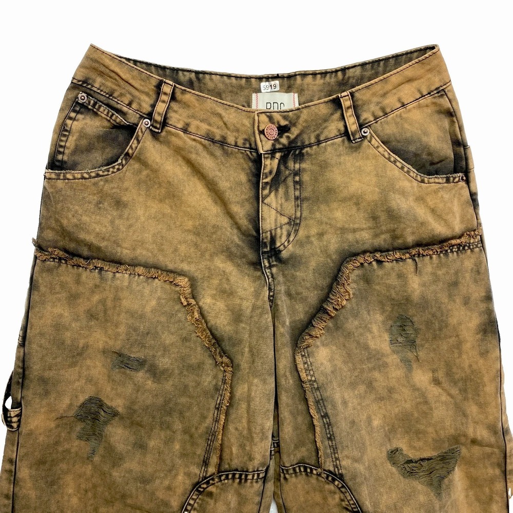 BDG Jeans Womens 4 Rust Wide Leg Baggy Skater Ripped Knee Distressed